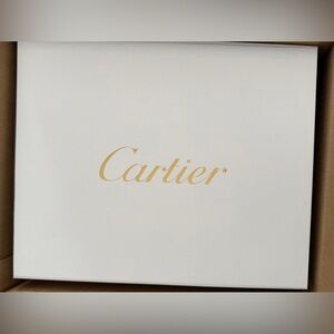 Cartier white large gift box plus bag